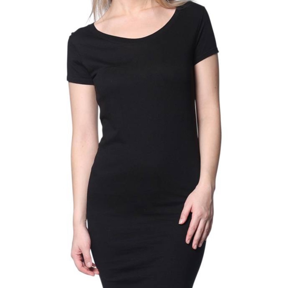 NEW Royal Apparel Bamboo Tee Dress, Size 2X, Black